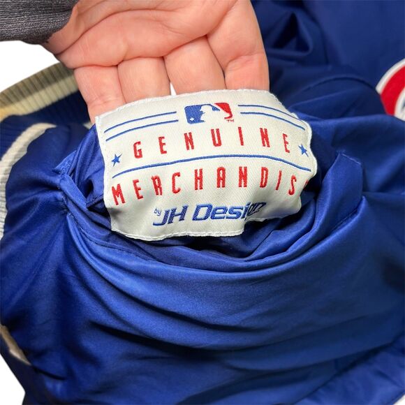 Chicago Cubs JH Design Embroidered Reversible Full Snap Fleece Jacket Medium - Picture 7 of 7